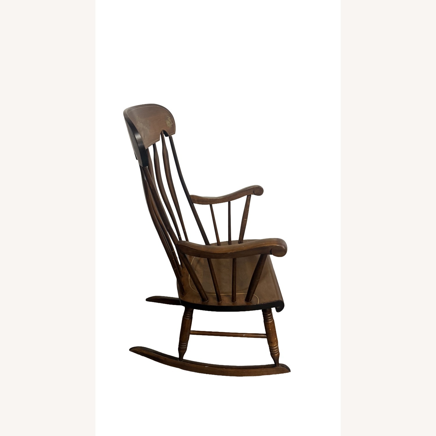 Stenciled Boston Style Rocker, Fruit Basket - image-2