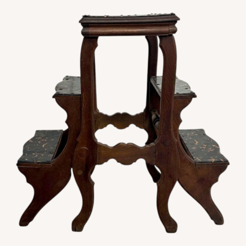 Used Antique Metamorphic Step Stool/Table, Oak for sale on AptDeco
