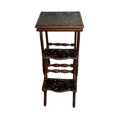 Used Antique Metamorphic Step Stool/Table, Oak for sale on AptDeco