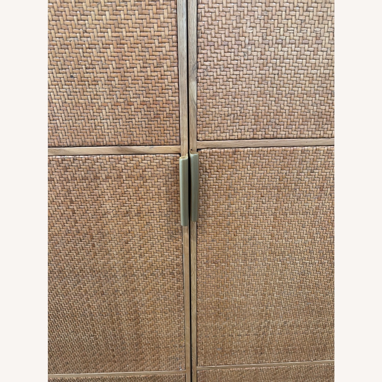 Anthropologie Wallace Cane and Oak Armoire - image-4