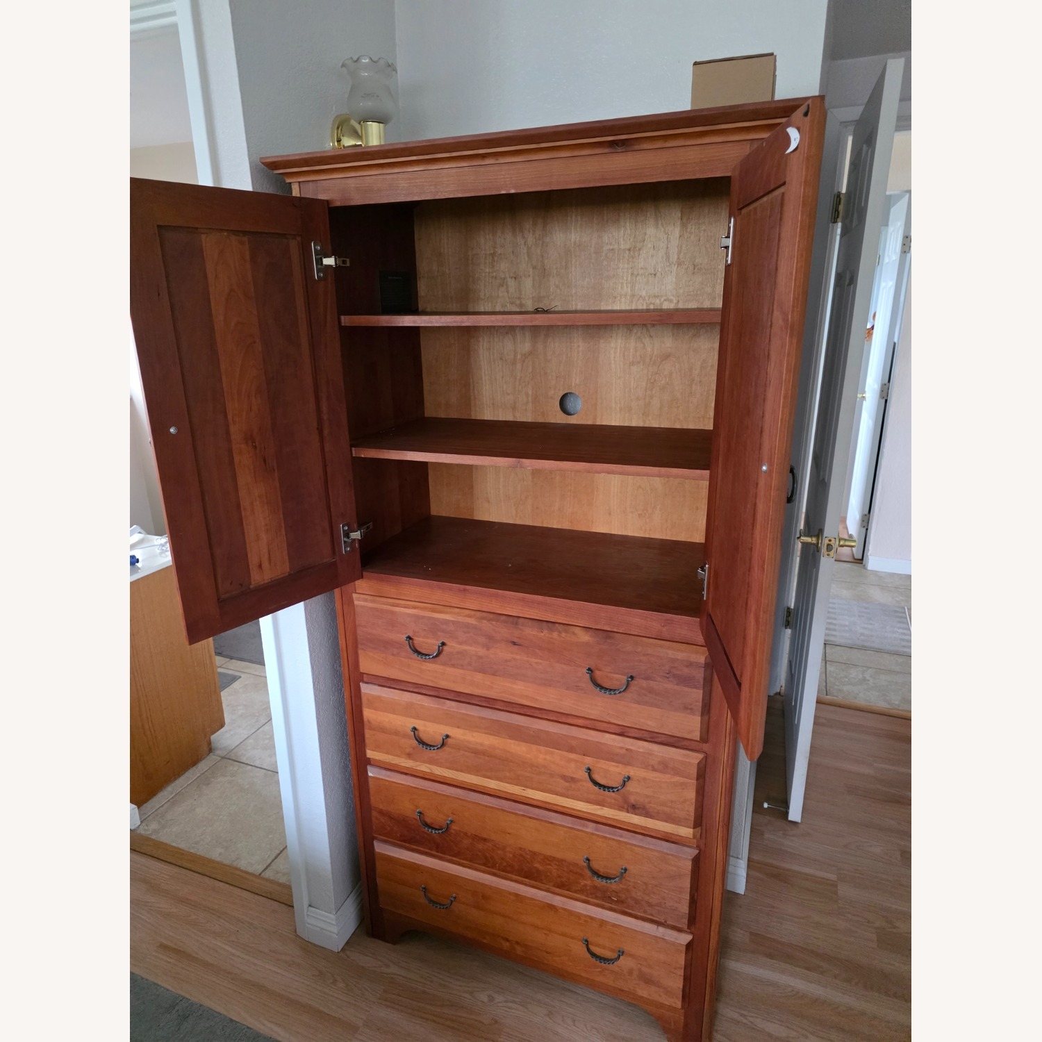Dark Brown Armoire - image-3