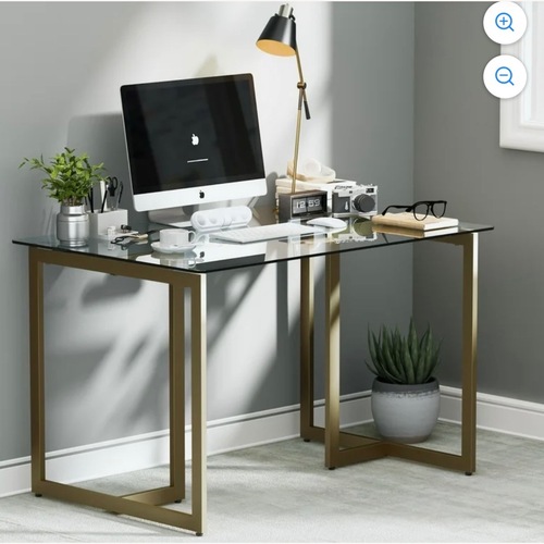 Used Amazon 55" Tempered Glass Desk for sale on AptDeco