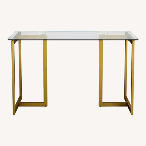 Used Amazon 55" Tempered Glass Desk for sale on AptDeco