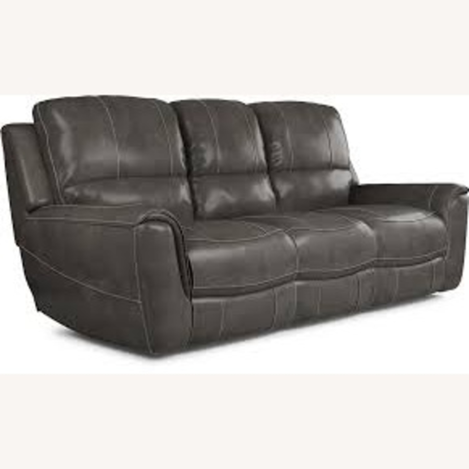 Rooms To Go Dark Gray Dual Motor Powered Reclinging Couch - image-6
