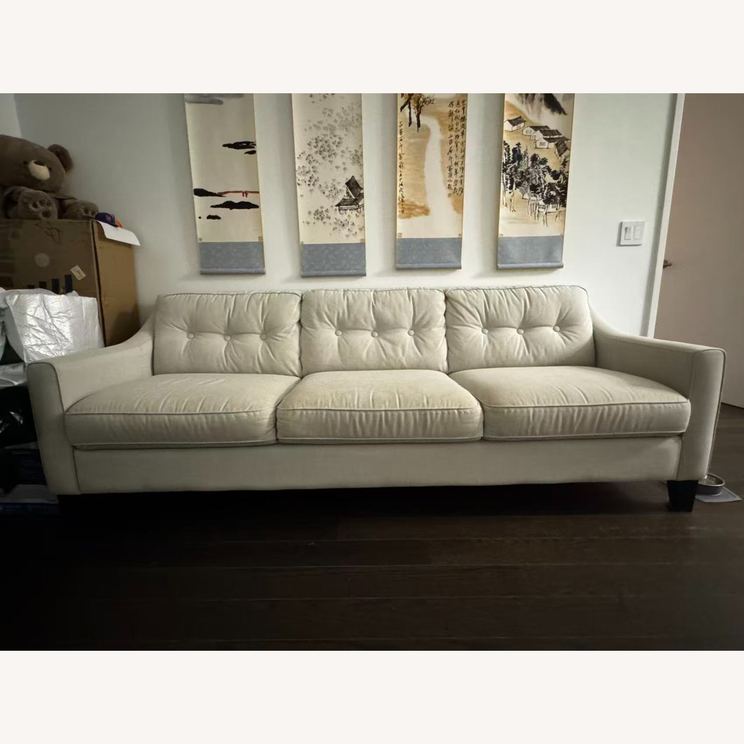 IKEA Natural Fabric 3+ Seater Sofa - image-3