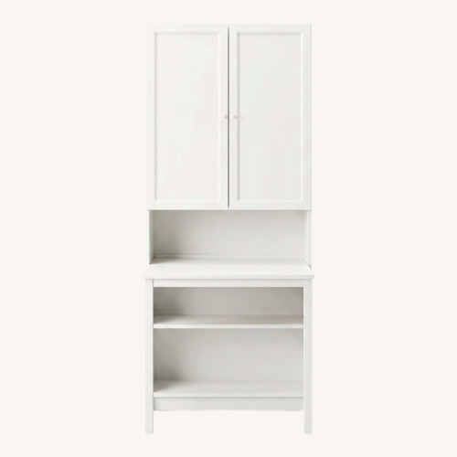 Used IKEA White Bookcase with Cabinet Storage for sale on AptDeco