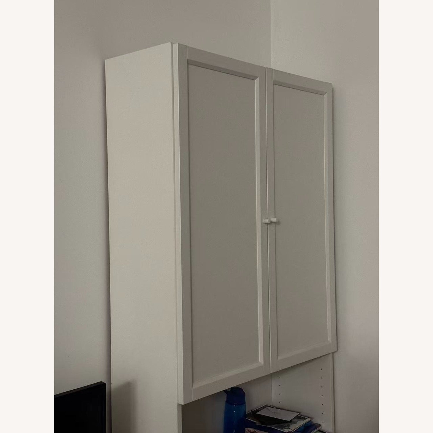 IKEA White Bookcase with Cabinet Storage - image-2