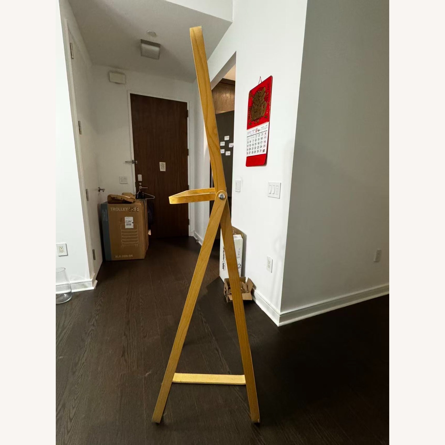 IKEA Floor Mirror with Built-In Clothing Rack - image-3