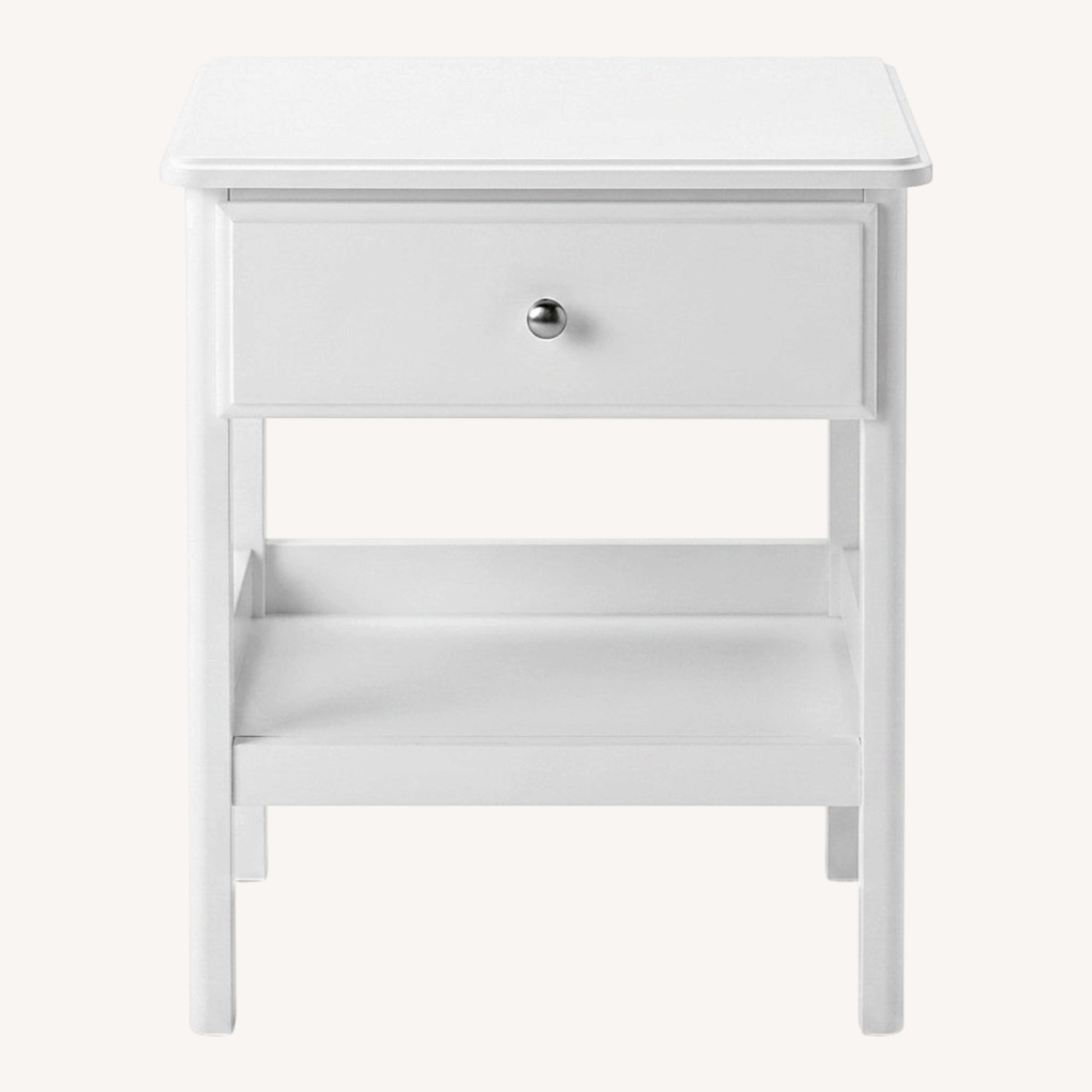 IKEA White Wood Nightstand - image-0