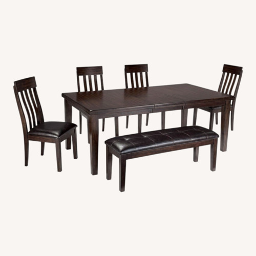 Used Ashley Furniture Dark Brown Wood Dining Sets for sale on AptDeco
