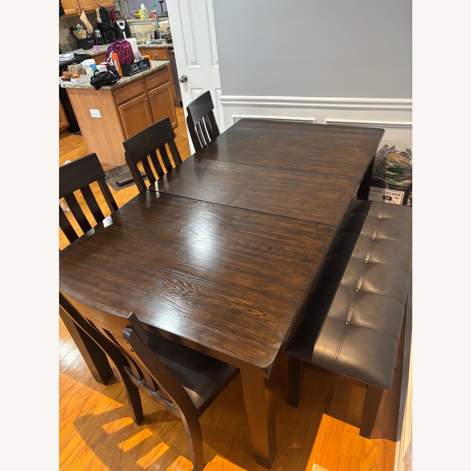 Ashley Furniture Dark Brown Wood Dining Sets - image-1