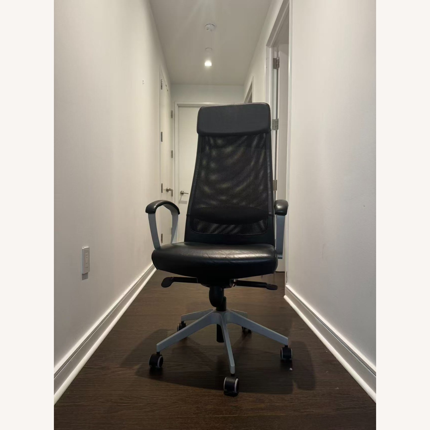 IKEA MARKUS Black Leather Office Chair - image-3