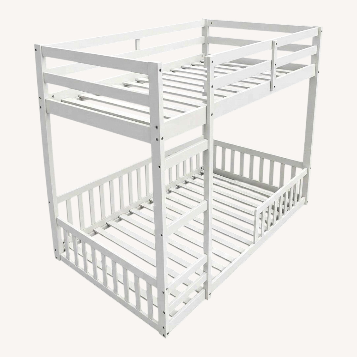 Full Size Bunk Bed White - image-0