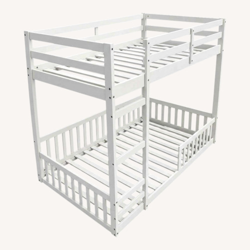 Used Full Size Bunk Bed White  for sale on AptDeco
