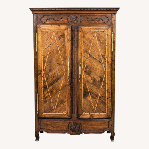 Used Hardwood Classic French Style Armoire for sale on AptDeco