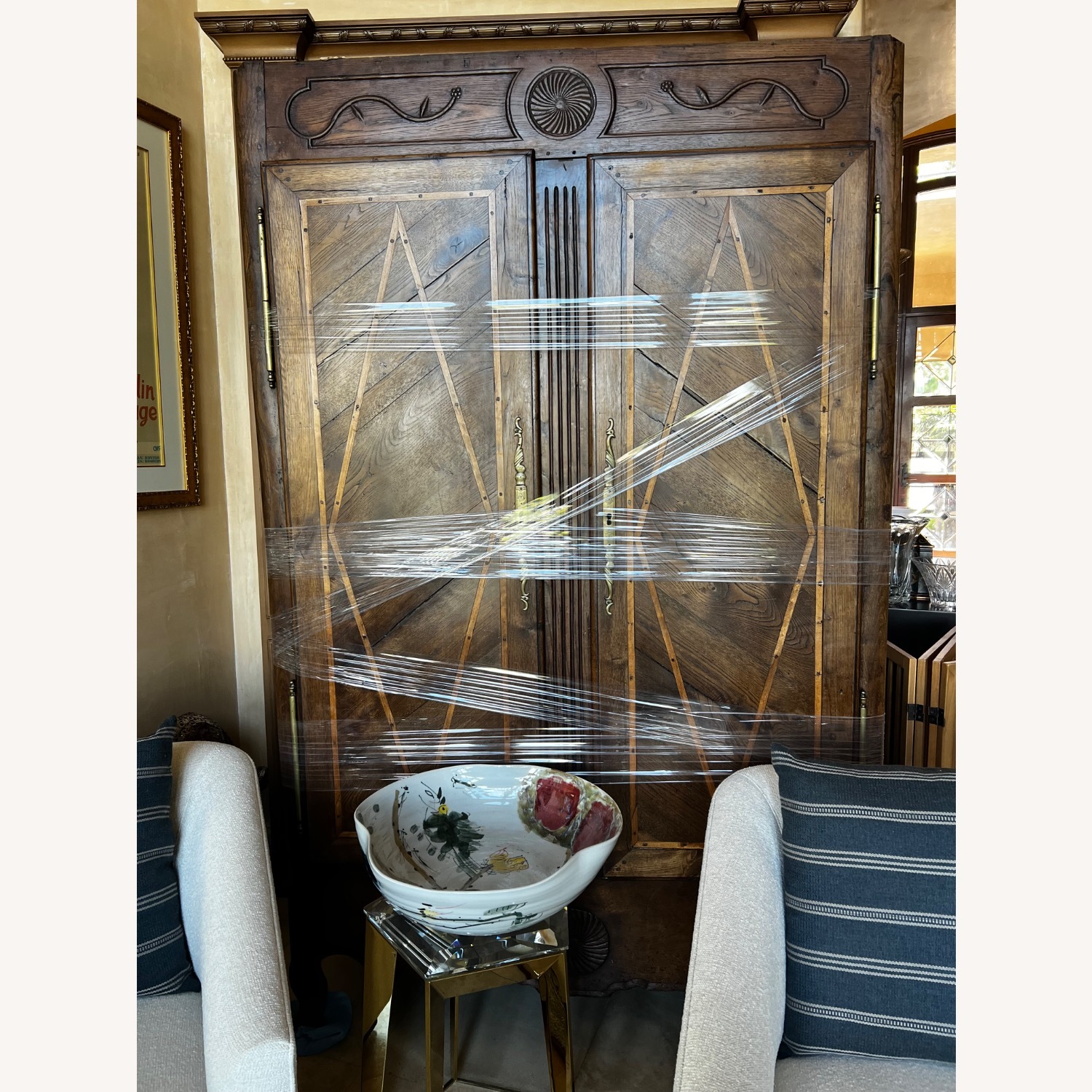 Hardwood Classic French Style Armoire - image-1