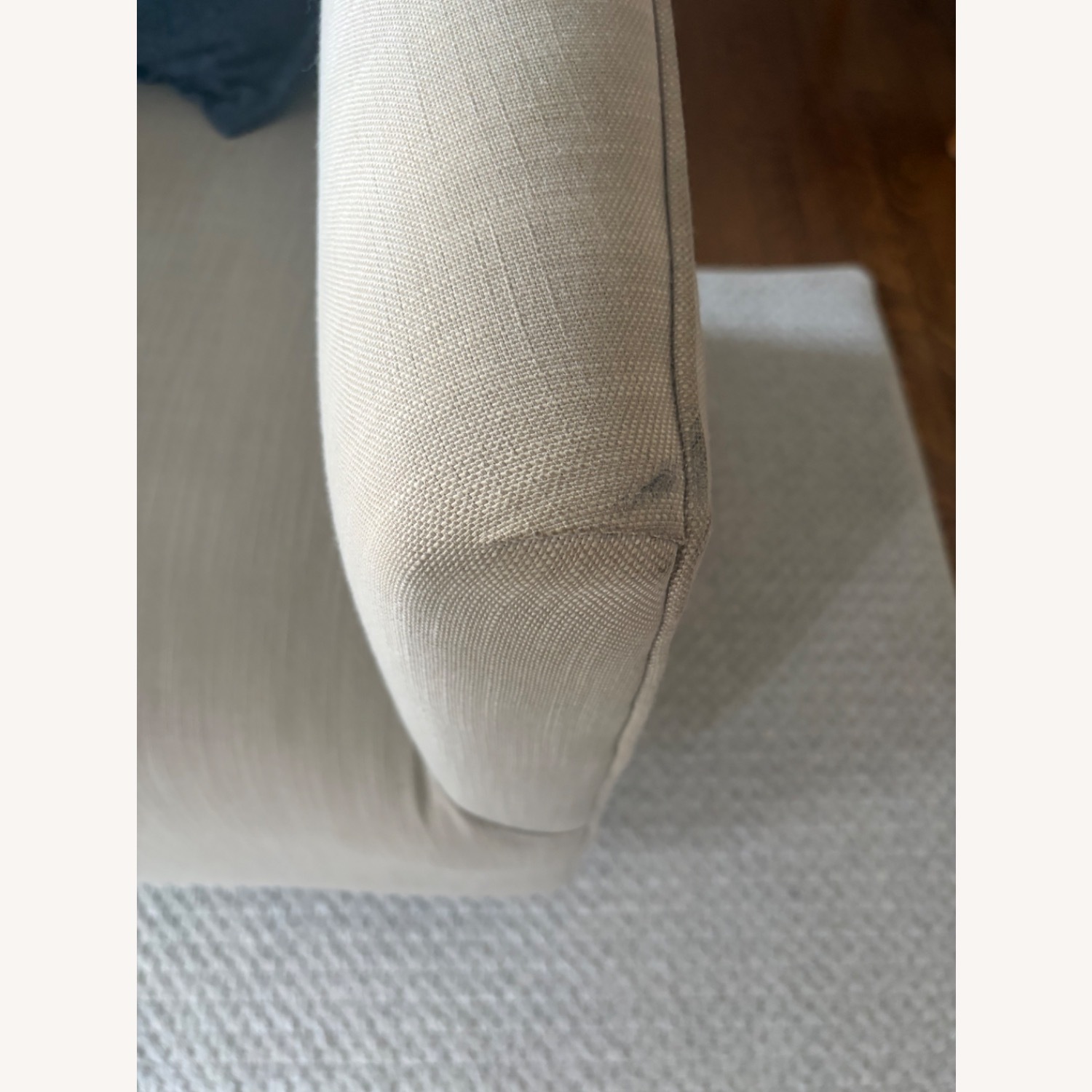 Restoration Hardware Linen Swivel Armchair - image-6