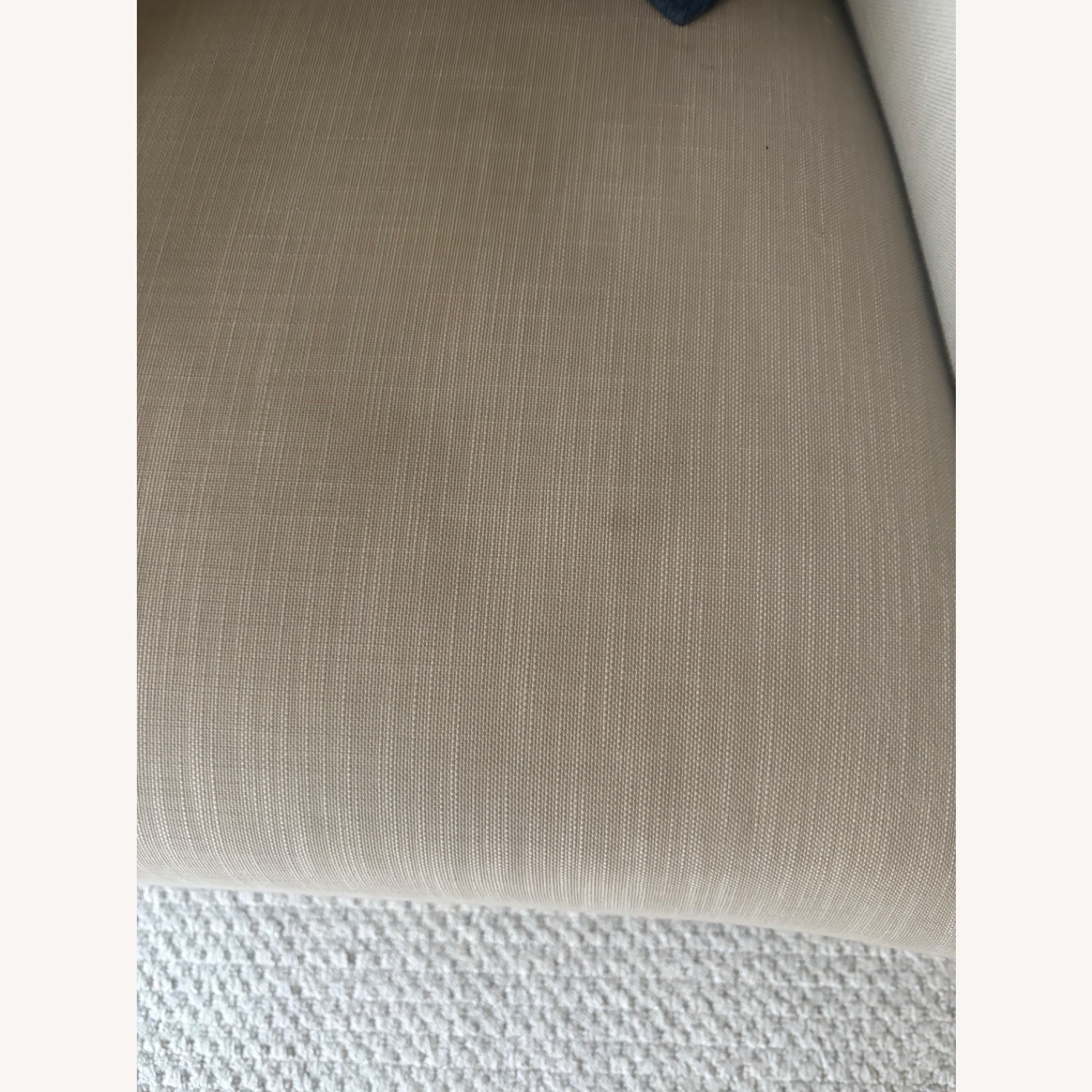 Restoration Hardware Linen Swivel Armchair - image-5