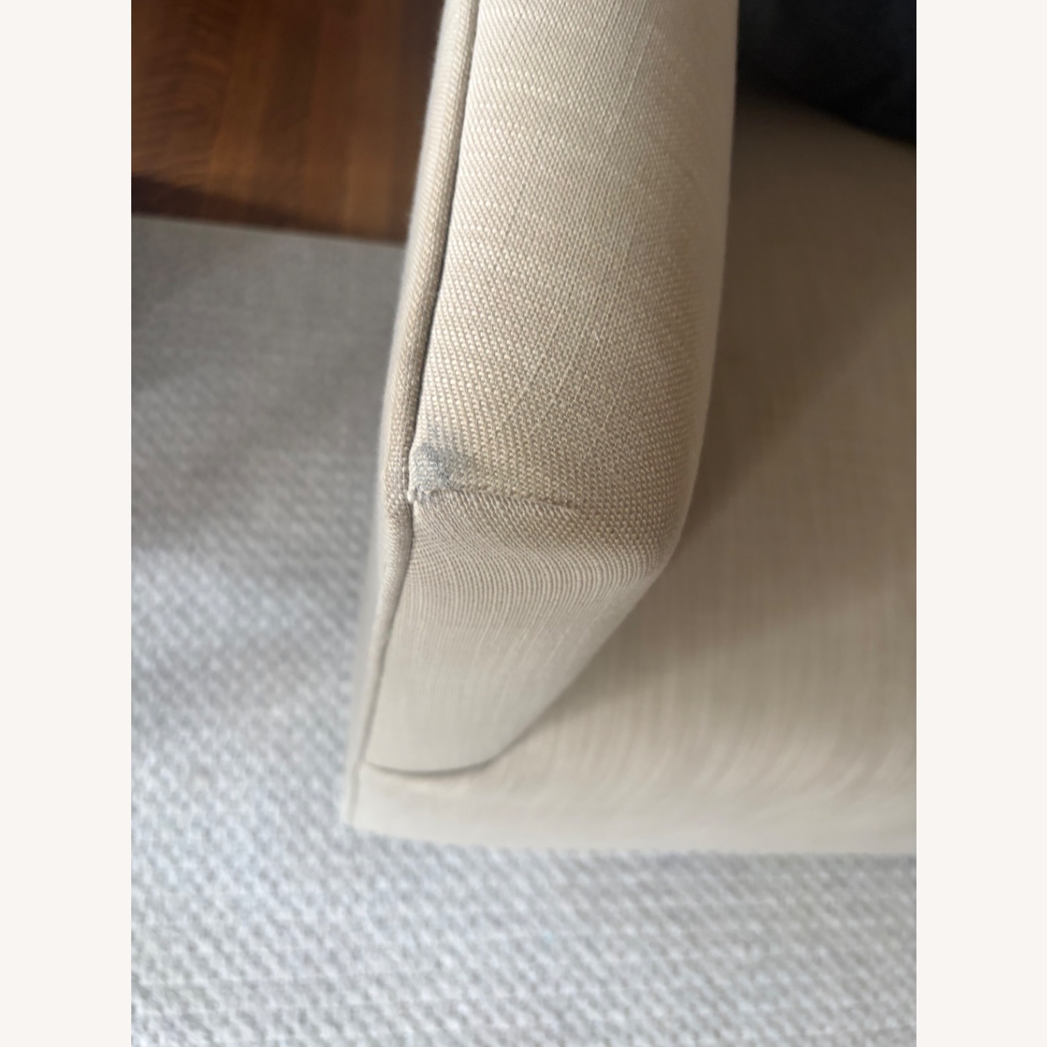Restoration Hardware Linen Swivel Armchair - image-7