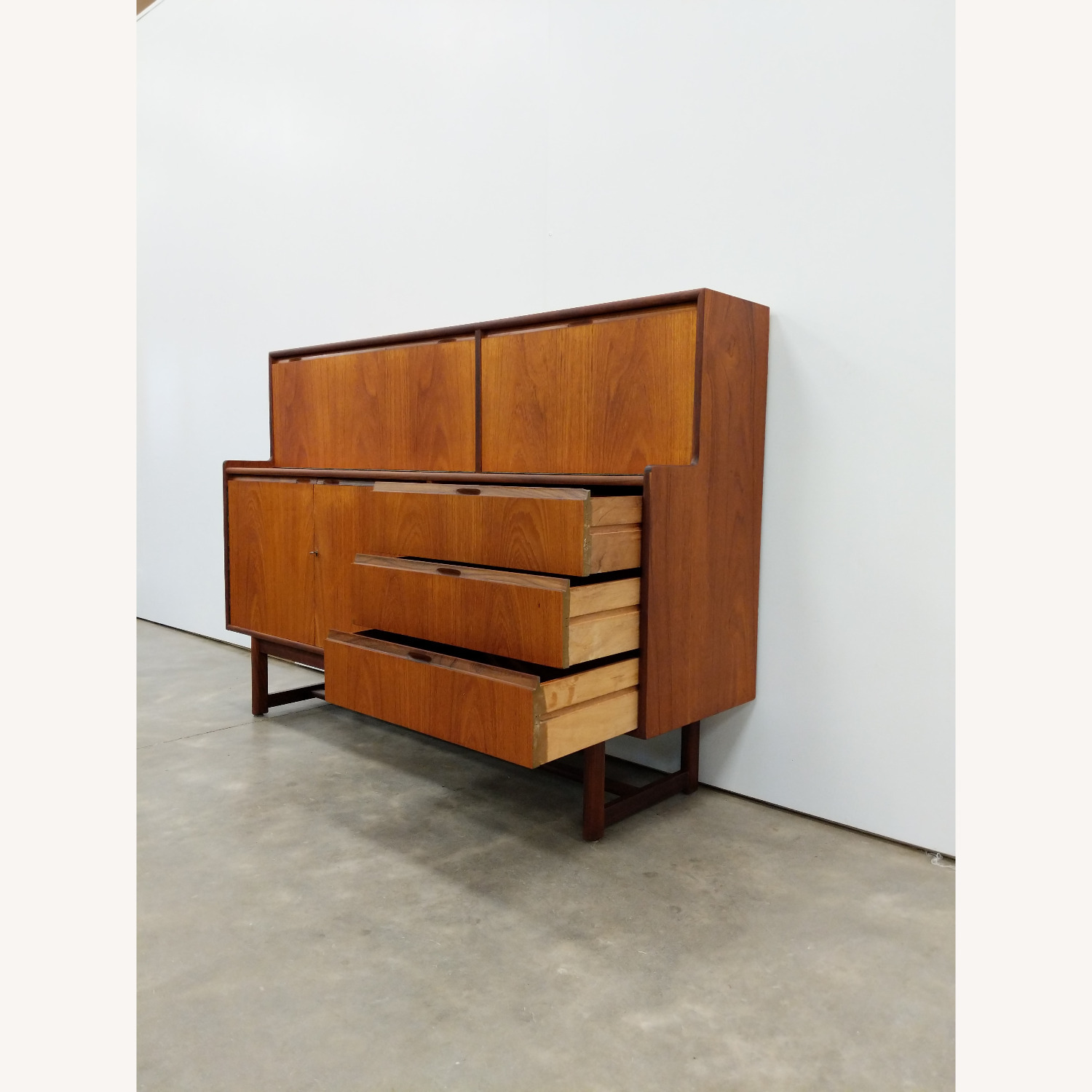Vintage Mid Century Modern Teak Turnidge Sideboard - image-2