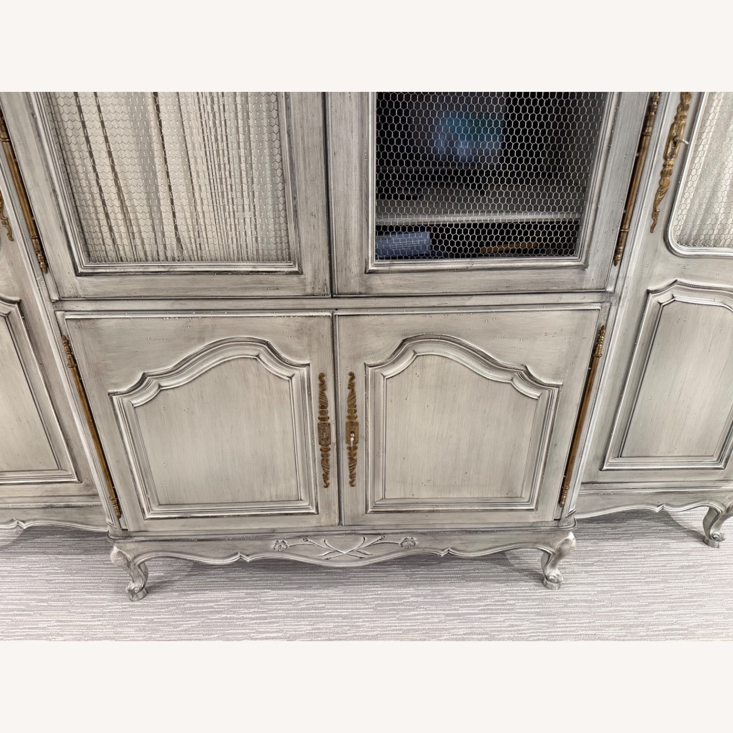 Taylor Made Custom Furniture Light Gray Armoire - image-2