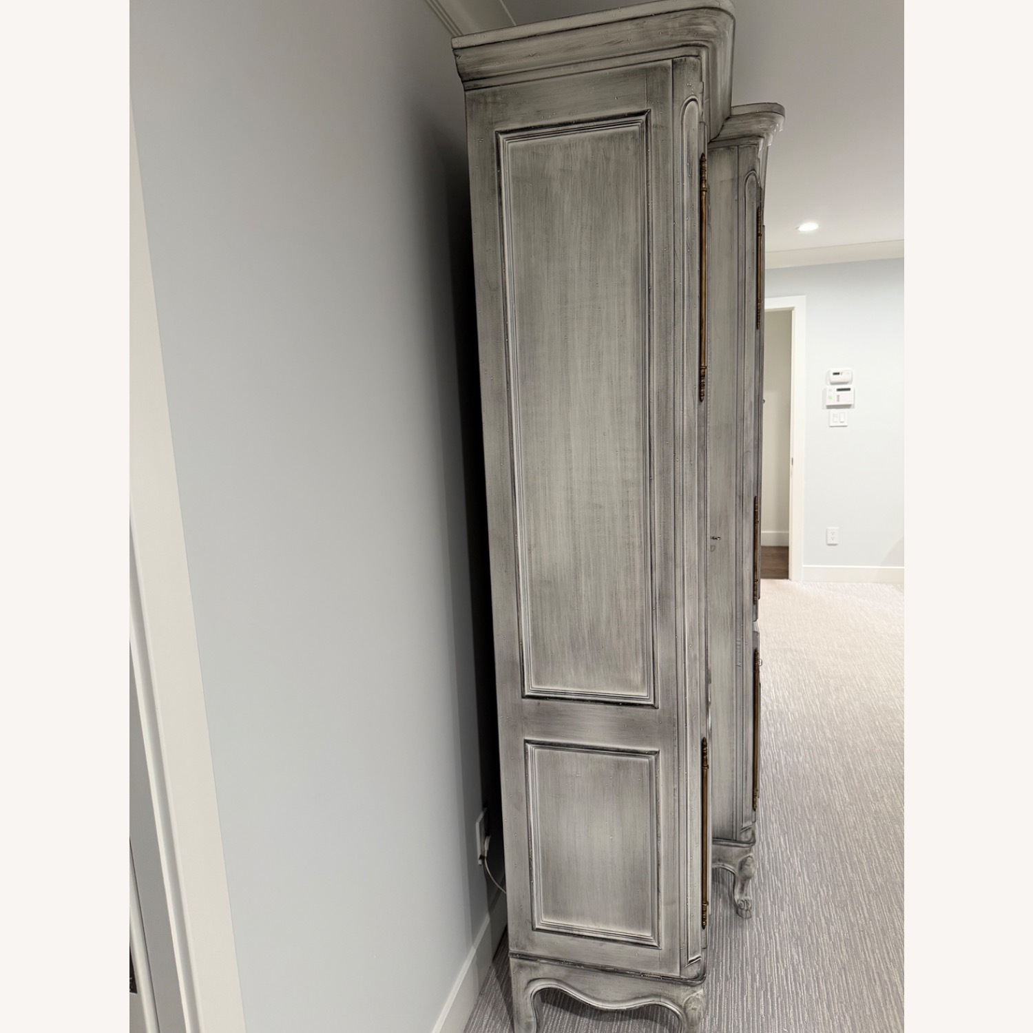 Taylor Made Custom Furniture Light Gray Armoire - image-3