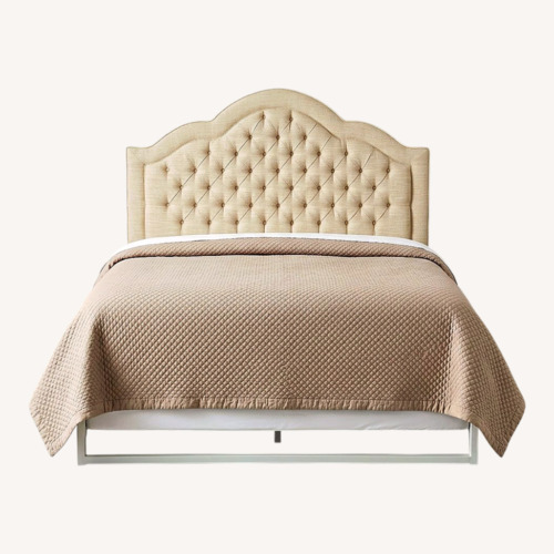 Used Tufted Kong Headboard and Frame for sale on AptDeco