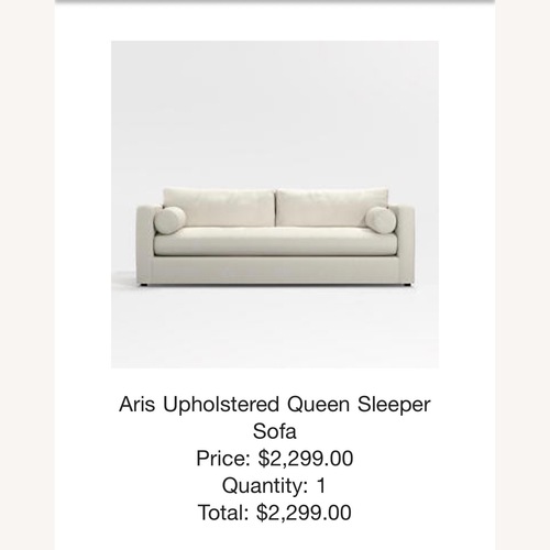 Used Crate & Barrel Aris Queen Sleeper Sofa for sale on AptDeco