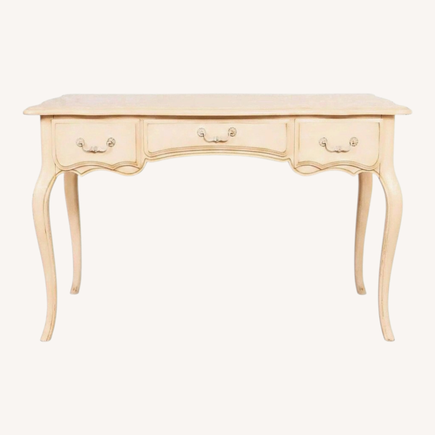 Ethan Allen Country French Natural Wood Desk - image-0