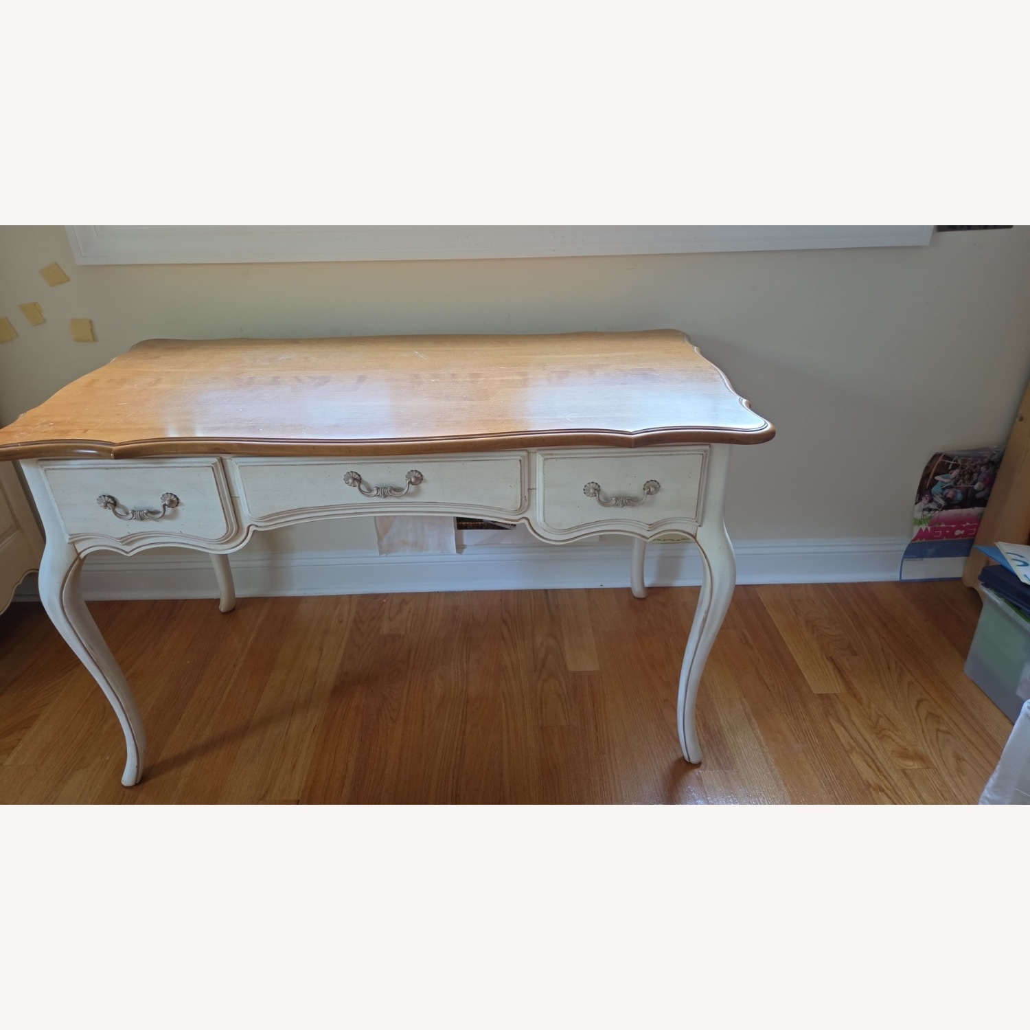 Ethan Allen Country French Natural Wood Desk - image-3