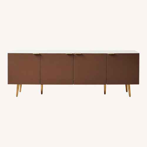 Used Amazon Dark Brown Wood Media Storage for sale on AptDeco