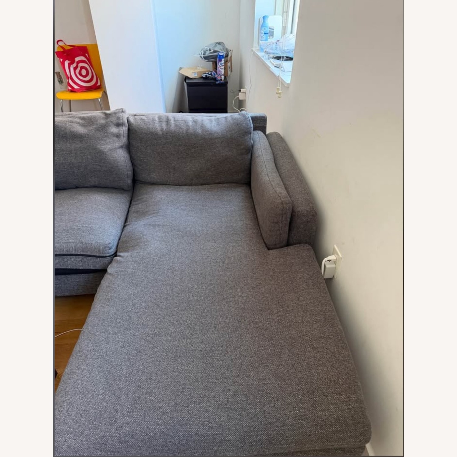Gray Fabric 2 Piece Sectional - image-5