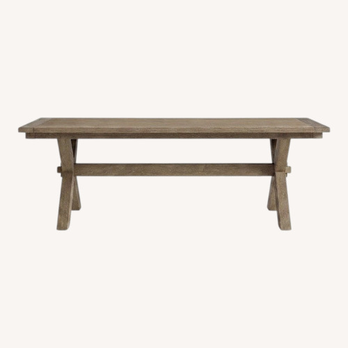 Used Pottery Barn Toscana Extending Dining Table With Bench for sale on AptDeco