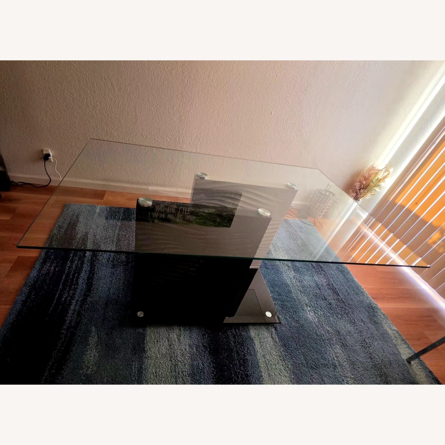Black Glass Dining Table - image-3