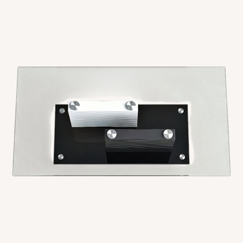 Used Black Glass Coffee Table for sale on AptDeco