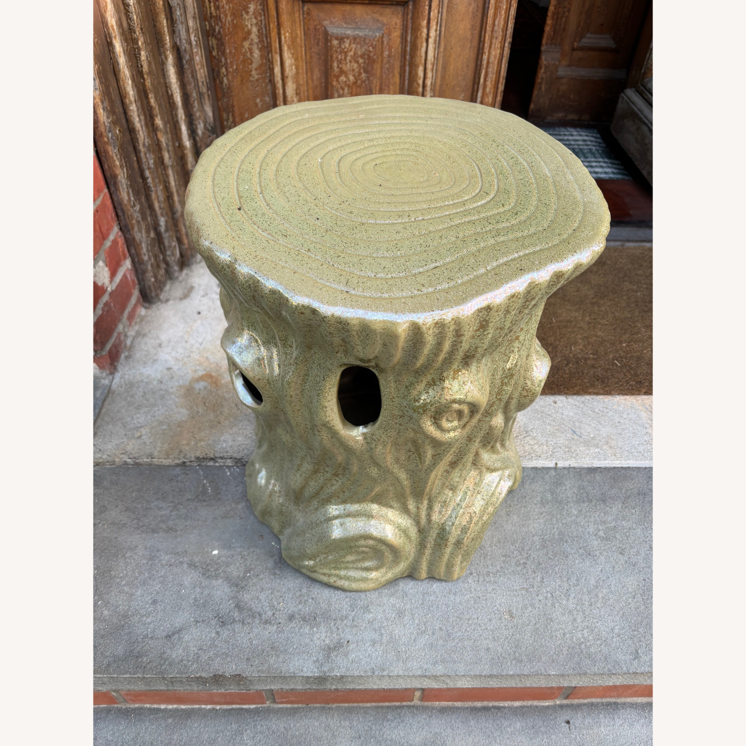 Ceramic "Tree Trunk" End/Side Table or Stool - image-2
