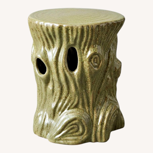 Used Ceramic "Tree Trunk" End/Side Table or Stool for sale on AptDeco