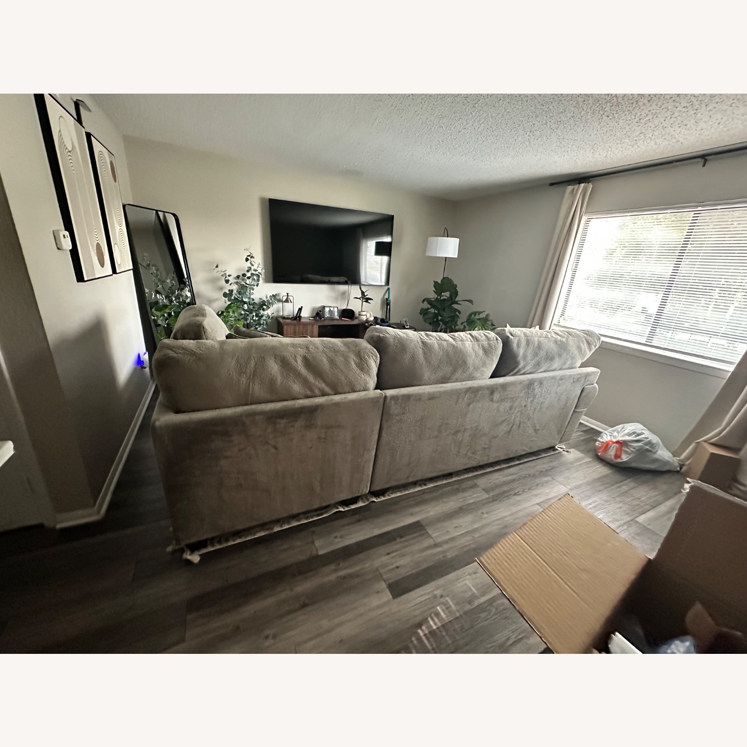 Ashley Furniture Light Gray 2 Piece Sectional - image-4