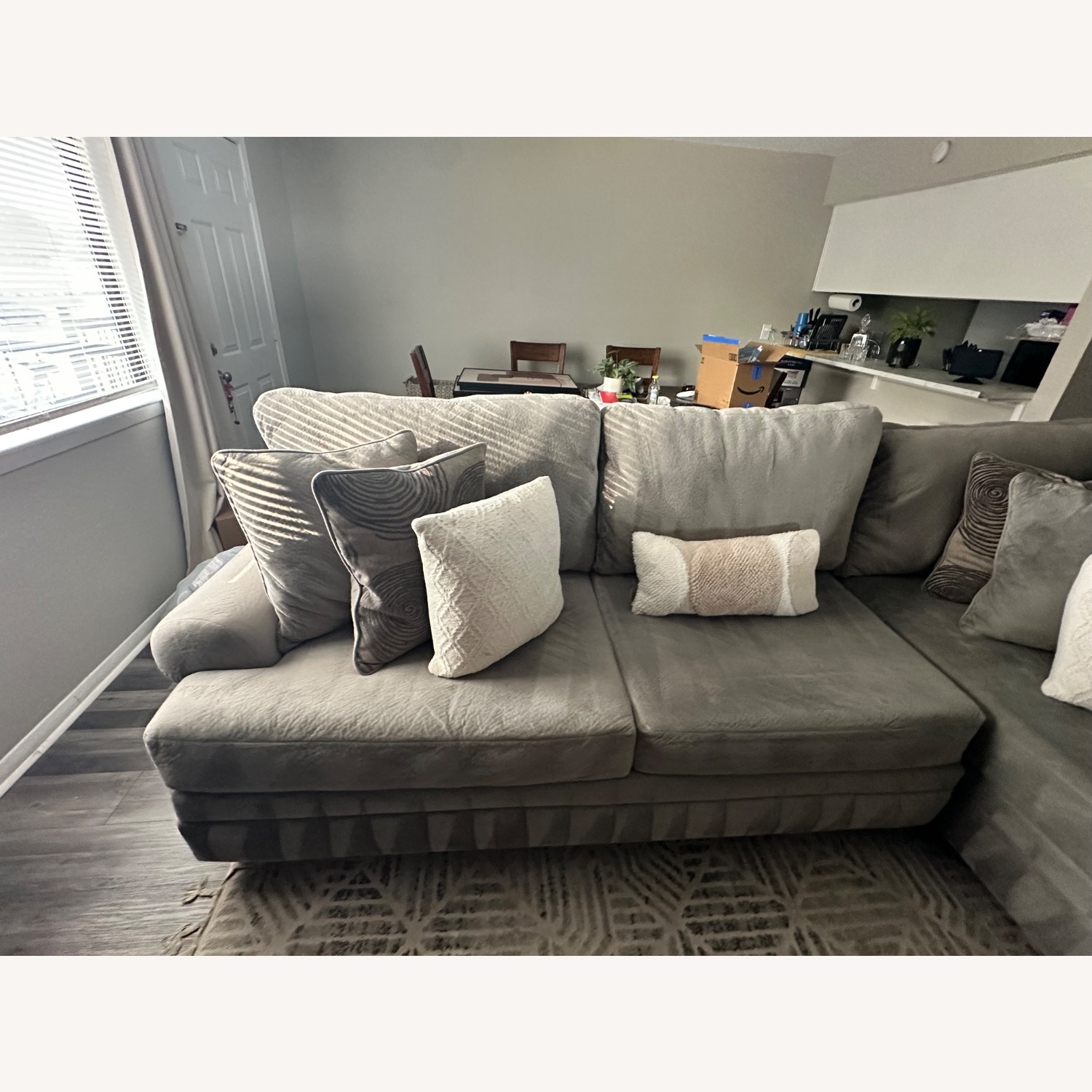 Ashley Furniture Light Gray 2 Piece Sectional - image-3
