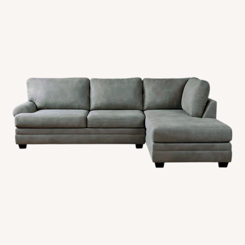 Used Ashley Furniture Light Gray 2 Piece Sectional for sale on AptDeco