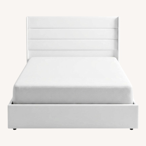 Used White Queen Bed for sale on AptDeco