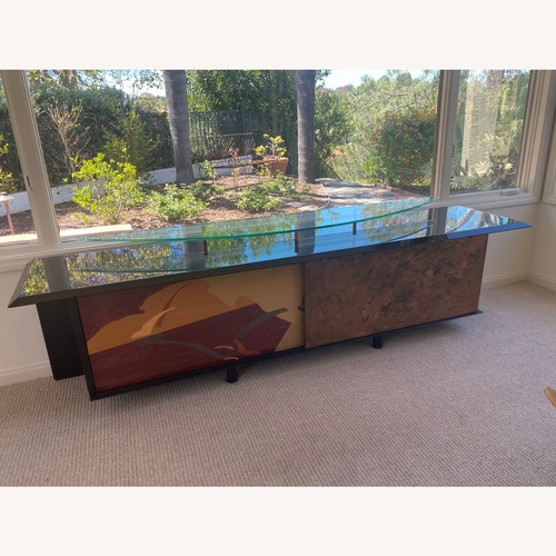Used Carlo Malnati Vintage Dark Brown Credenza for sale on AptDeco