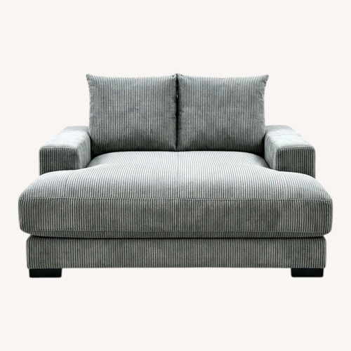 Used Wayfair Light Gray Fabric Chaise Lounge for sale on AptDeco