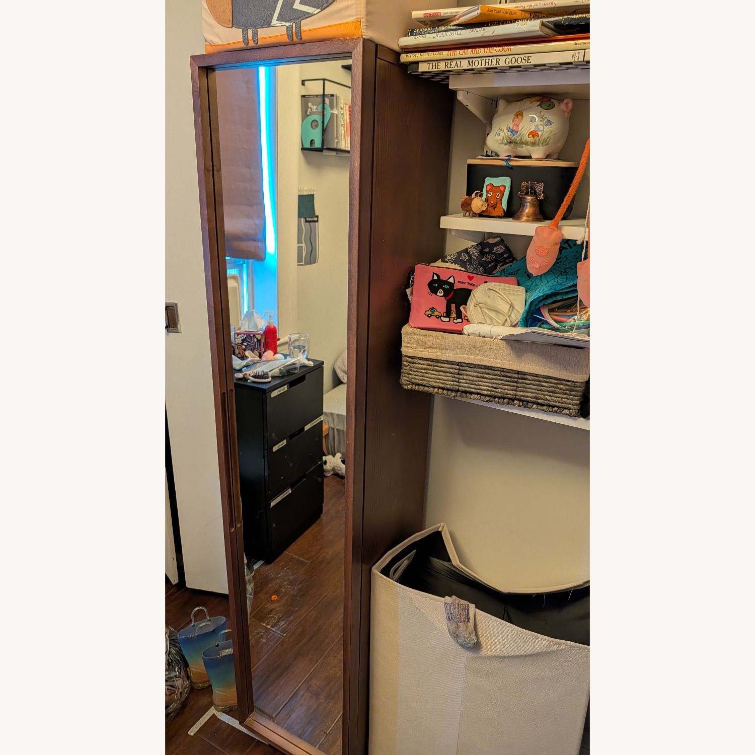 CB2 Reflection Dark Brown Wood Armoire - image-3