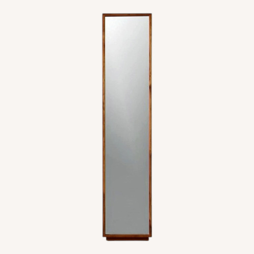Used CB2 Reflection Dark Brown Wood Armoire for sale on AptDeco