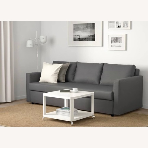 Used IKEA Friheten Light Gray Wood Sleeper Sofa for sale on AptDeco