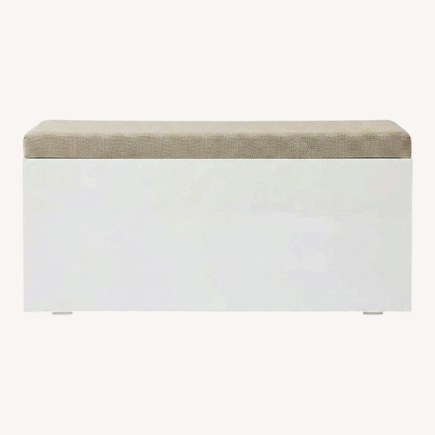 CB2 Catch White Fabric Chest - image-0