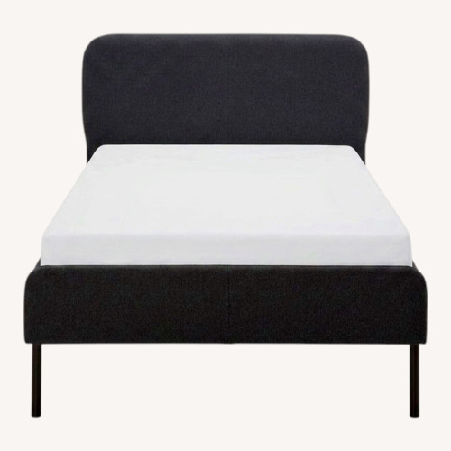 Used IKEA Slattum Twins Beds Dark Gray Wood Twin Bed for sale on AptDeco
