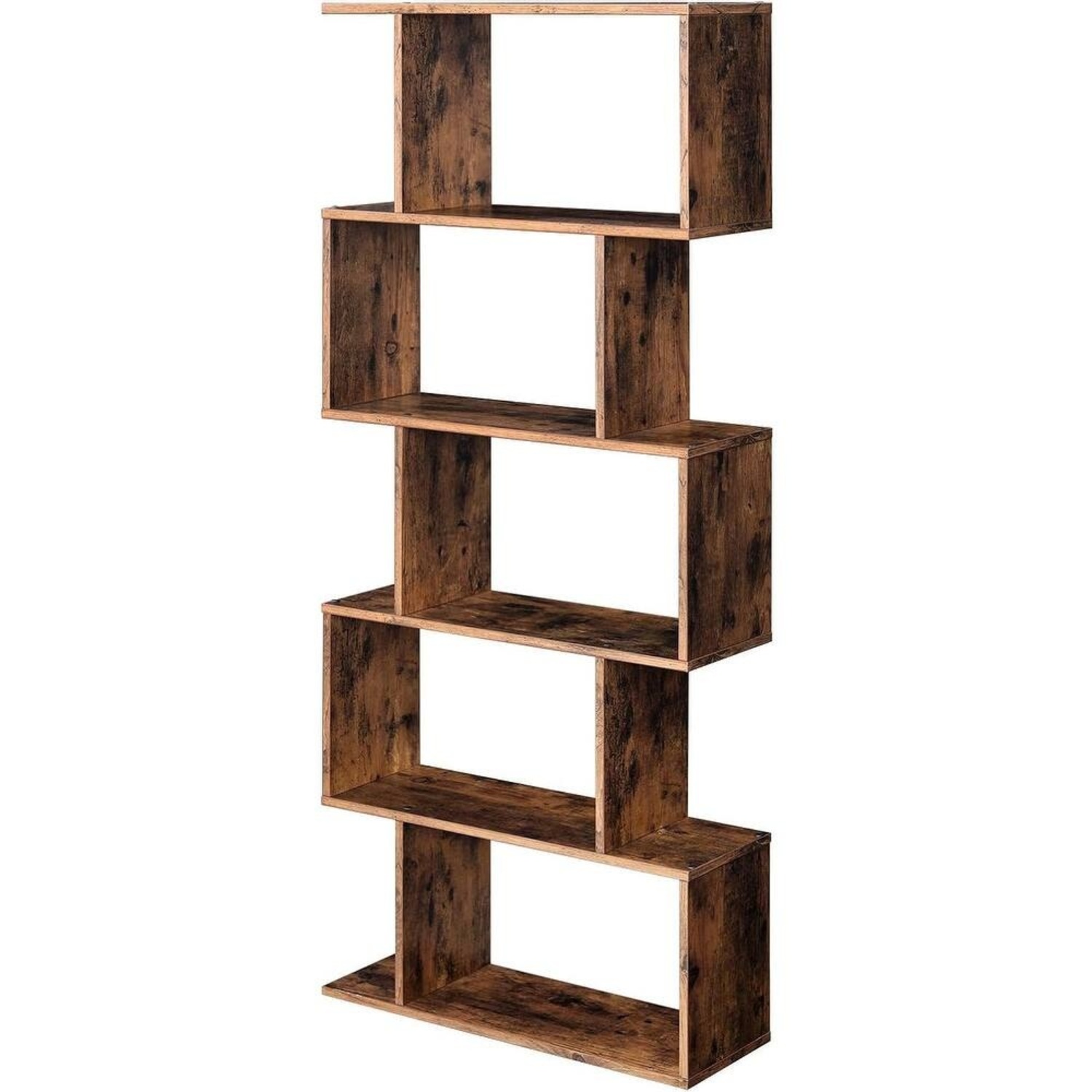 Geometric Stepped Bookcase - image-4
