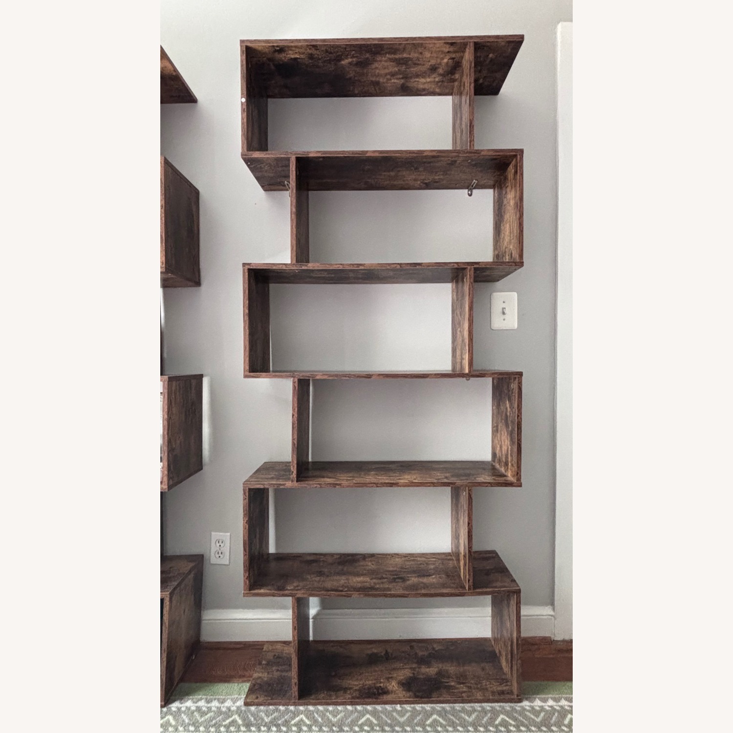 Geometric Stepped Bookcase - image-2